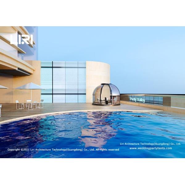 Outdoor Luxury Glamping Tents Clear Polycarbonate Crystal Dome House Hot Tub Enclosure