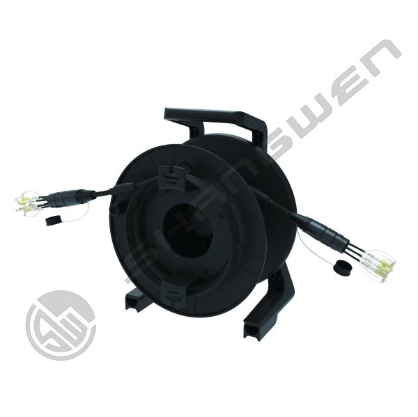 OM2/OM3/OM4 Fiber Category TPU Armored Jumper LC FC SC ST Multimode Fiber Optic CL3 Network Cable Cores in Black for Your