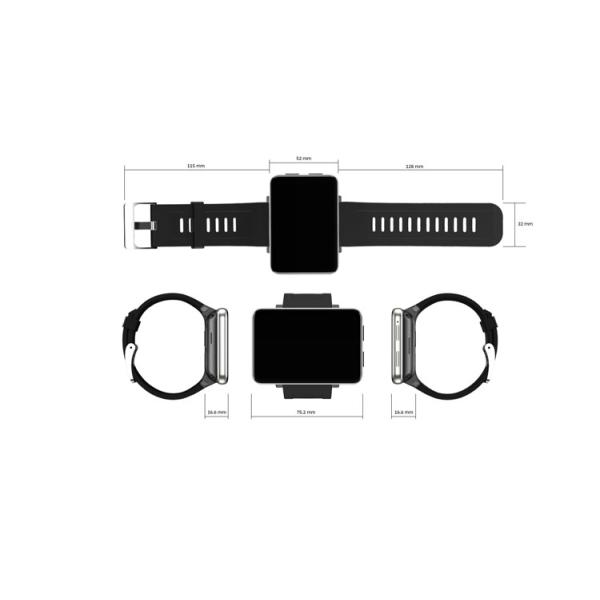 DM100 Latest IP68 Waterproof 4G LTE Dual SIM Smart Watch WiFi Thermometer Compass Camera Mobile Phone Touch Screen for Android