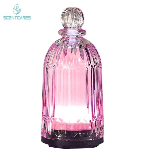 Home Office Freshener Ultrasonic Cool Mist Oil Essential GLASS Aroma Diffuser