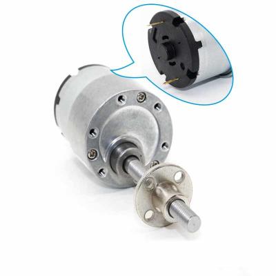 Eixo do parafuso do motor M6*50 do Metal Gear do micro do diâmetro 37mm com o motor da C.C. de 6V 12V 24V