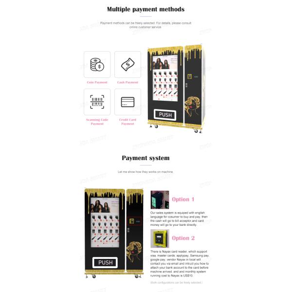 Wholesale Custom Touch Screen Vending Machine New Innovations Product