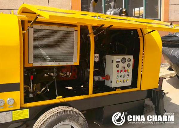 o powerTrailer 176kw diesel montou a capacidade da bomba concreta 90m3/h