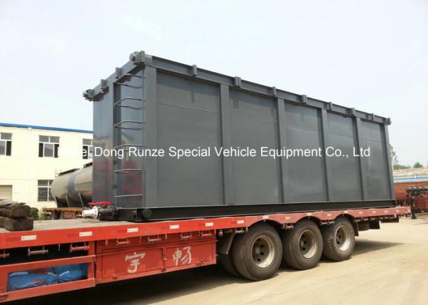 Skid Mounted 70000L Acid Storage Tank Steel Lined PE For Oilfield Storage