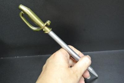 Sword Style Metal Ballpoint Pen , Customized Retractable Ballpoint Pen 18cm