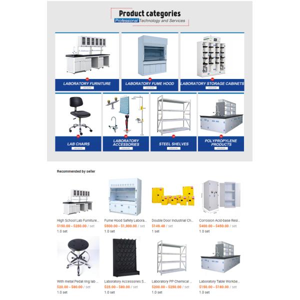 Стальная лаборатория остров скамейка Противокоррозионная металлическая лабораторная мебель Стандарт ISO