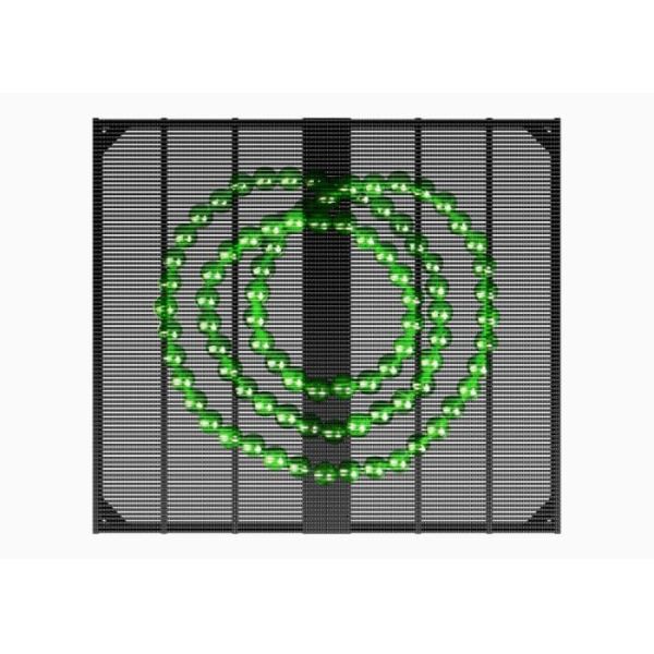 2500cd Brightness 70% Transparency 1000*1000mm Indoor Grille Screen Rental P3.9 Pantalla Led Grille Screen