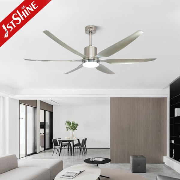 6 lâminas ABS Motor DC silencioso Controle remoto da aplicação Ventilador de teto LED com luz