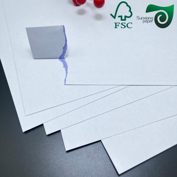 FSC 270gsm 280gsm 300gsm 330gsm C2S Double Glossy Art Paper Blue Black Core