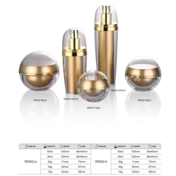 Шрубная крышка в форме шарика Pmma Косметическая крема банка 15г 30г 50г Для лосьона для лица