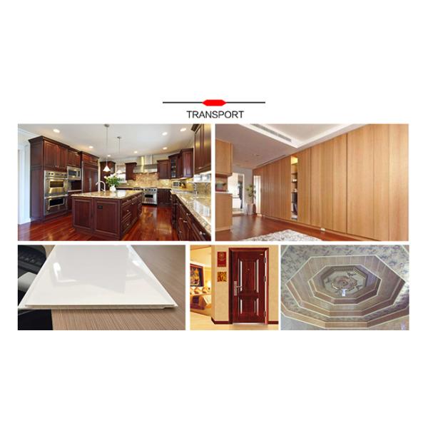 Cherry Wood Grain PVC Decorative Foil 0.12mm For Ceiling And Doors
