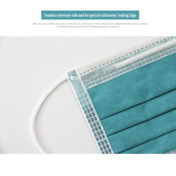 Dust Proof Disposable Face Mask , 3 Ply Non Woven Face Mask Humidity Resistant