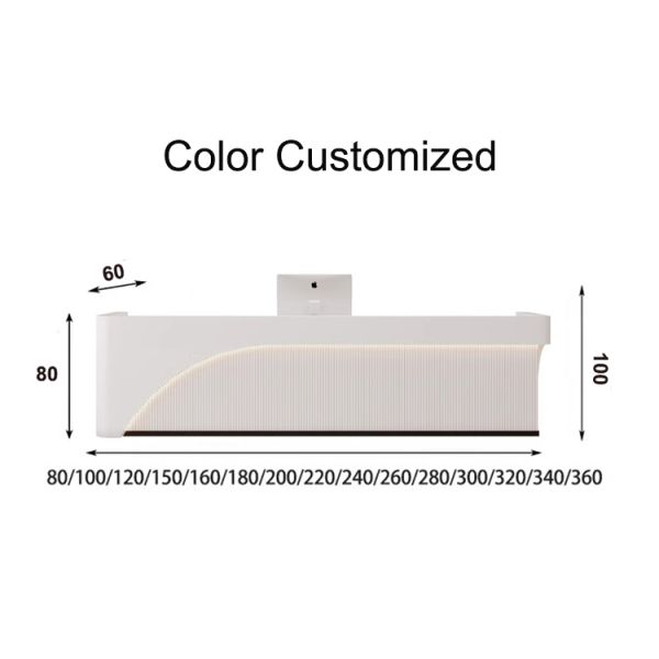 Free Logo Custom Luxury Design Wooden Reception Desks Commercial Furniture Office Hotel Restaurant Bar Front Counter
