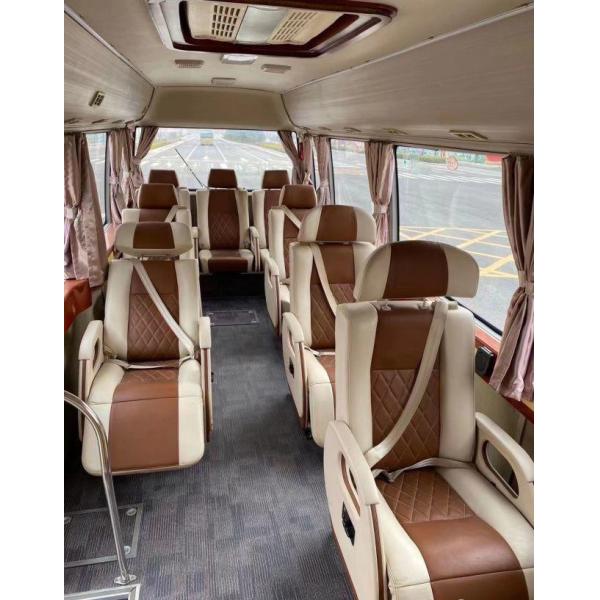 2015 Year 10 Seats Used Higer Coaster Bus , Used Mini Bus Coaster Bus 86kw With Luxury Seats For Business
