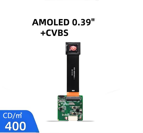 0.39 Inch Monochrome Micro OLED Display CVBS Interface 1024*768 400cd/M² Brightness
