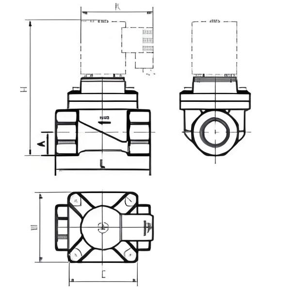 Pneumatic Solenoid Valve with Max. +50℃ Working Temperature 15mm and 20mm Orifice for Air Control