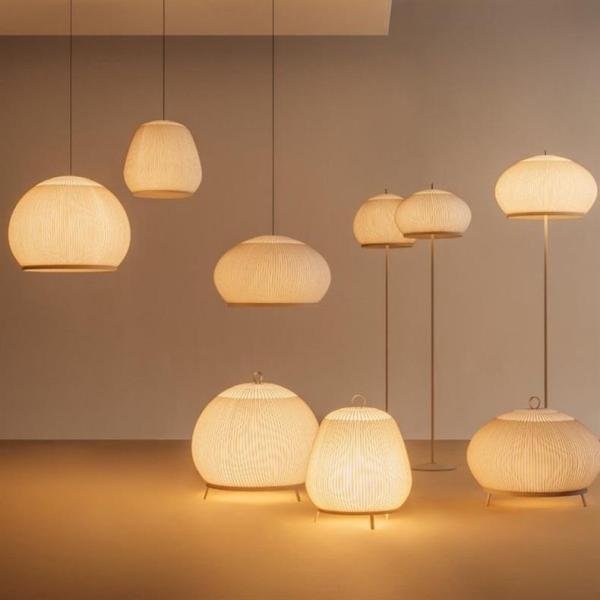 Lámpara de pie JYLIGHTING, moderna, para comedor, estudio y dormitorio, con pantalla de tela, lámparas de techo LED, lámparas de pie redondas