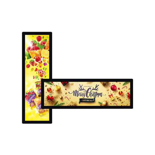 43.0 inch ultra wide LCD display shelf stretching bar screen advertising display commercial capacitive touch display