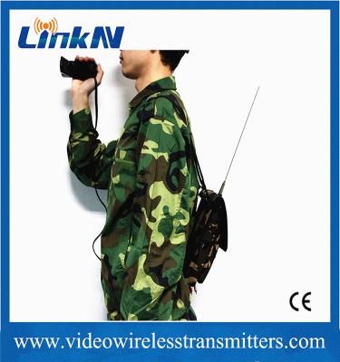 LKAV1506 Militar Manpack Táctico Transmissor COFDM HDMI & CVBS Intercom dois vias AES256 Criptografia 2W Potência de saída