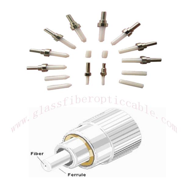 200um 300um 400um 600um FC Zirconia Ferrule Cerâmica Dispositivos de fibra óptica para personalização de conectores