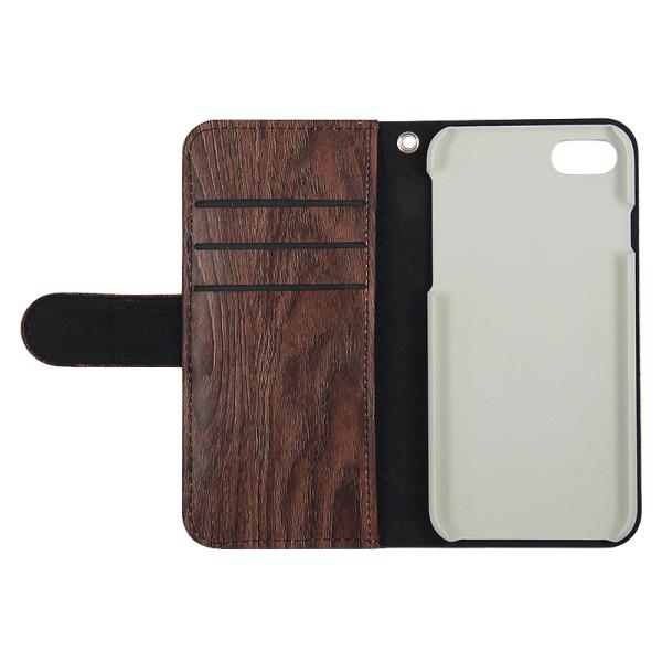 Manufacturer Special Bow Wood cover for Apple Iphone 7 leather case with Makeup mirror