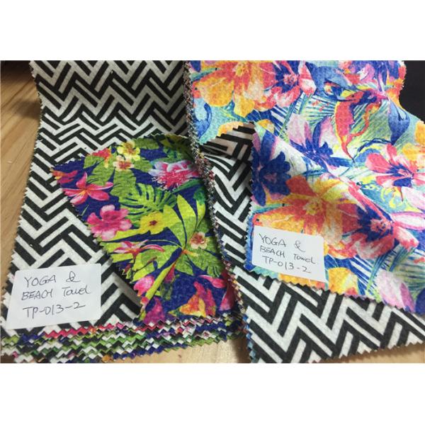 UPF 50 Plus Floral Print Polyester Fabric , Yoga Wear Athleisure Polyester Paisley Fabric