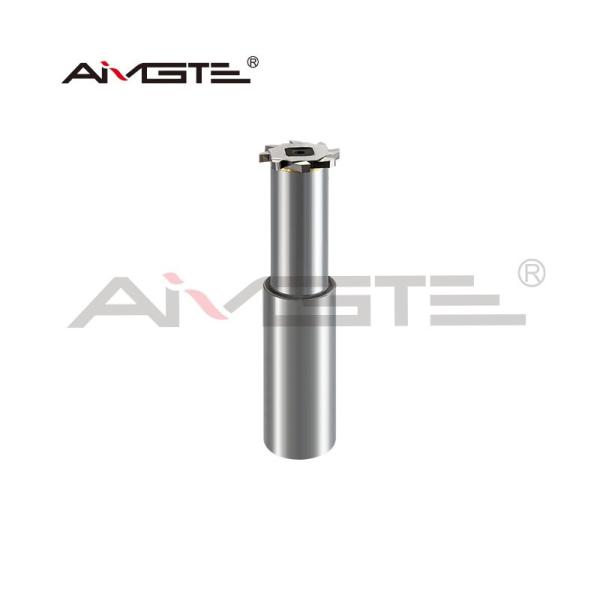 Heavy Duty T Slot Cutter Brazed Carbide Tipped End Mill Customized Extra Long Tool Life