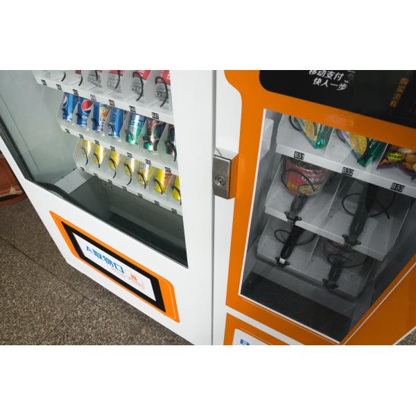 Máquina de venda automática esperta do POP do tela táctil com sistema de pagamento Cashless do código de Qr