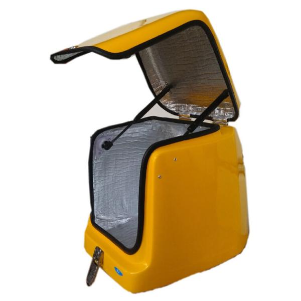 Durable Motorcycle Delivery Box , 67L Fiberglass Reinforced Pizza Delivery Box For Motorcycle