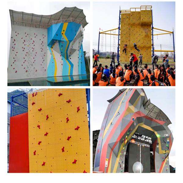 ODM Outdoor Rock Climbing Wall For Kids Sports Play Center Corrosion Resistant