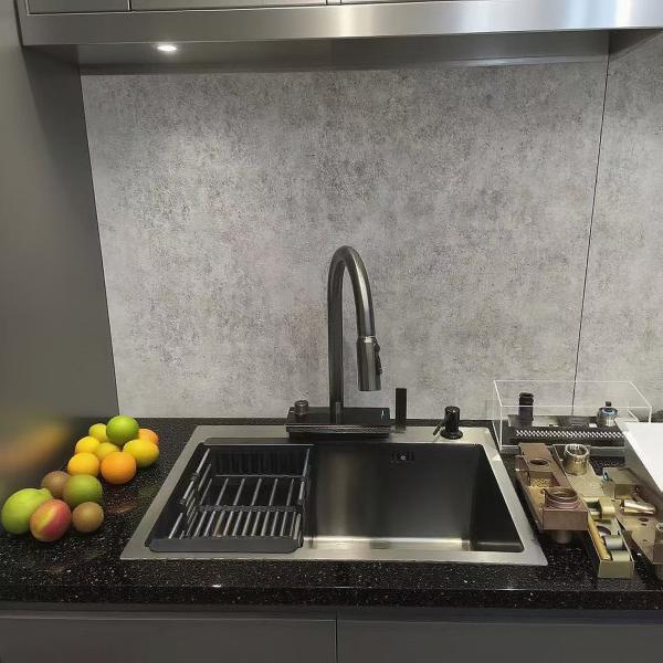 Undermount Stainless Steel Kitchen Sink with Drainboard