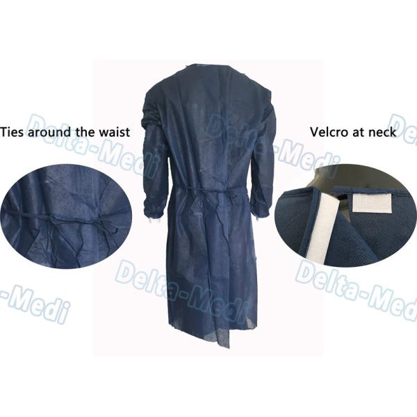 Мантии длинного рукава устранимые защитные, удобные пылезащитные мантии изоляции медицинского пациента