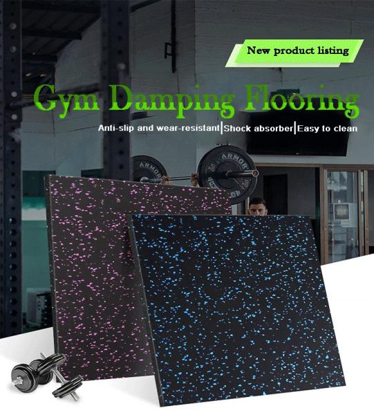 6mm 15mm 25mm Equipamentos desportivos Antiderrapante tapetes de borracha de ginástica rolos de piso para parque de diversões ao ar livre