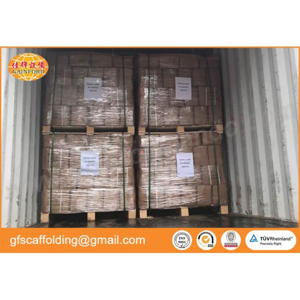 Korean 0.60kg galvanized scaffolding 48.6mm swivel coupler rolling clamp for Indonesia project