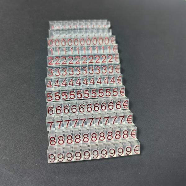 Détecteurs d'étiquettes de prix en plastique de détail acrylique réglable