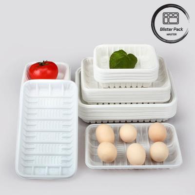 Durable PP Material Fruit & Disposable Vegetable Tray Freezer-Safe Grinder Fresh Packaging