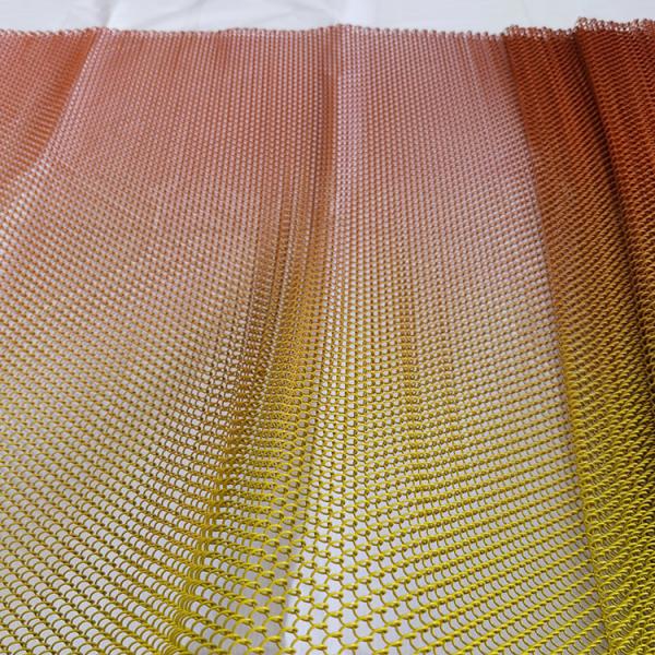 Light Weight Aluminum Decorative Metal Wire Mesh Coil Drapery for Cabinet Doors