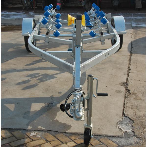 Fiber Reinforced Polymer RIB Boat Trailer Single Shaft 5.96*2.2m