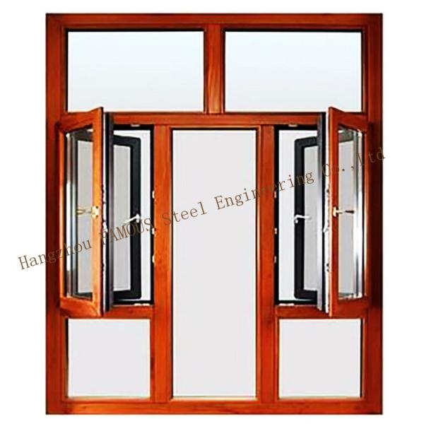 1.4-2.0mm Black Aluminum Storm Windows , Double Glazed Toughened Glass