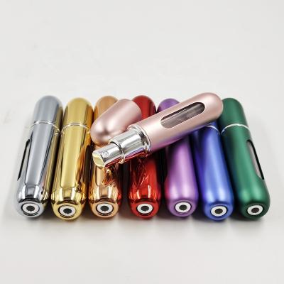 Custom Bottom Fill Bottles Portable Mini Empty Wholesale Refillable Aluminium Spray Bottle 5ml Perfume Atomizer for Travel