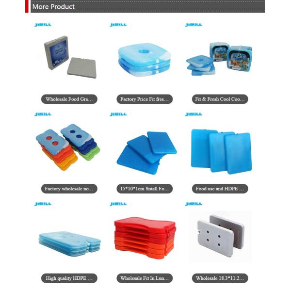 Non Toxic Ice Pack For Frozen Food , Cool Bag Gel Pack 130g / PCS Weight For Food Frozen