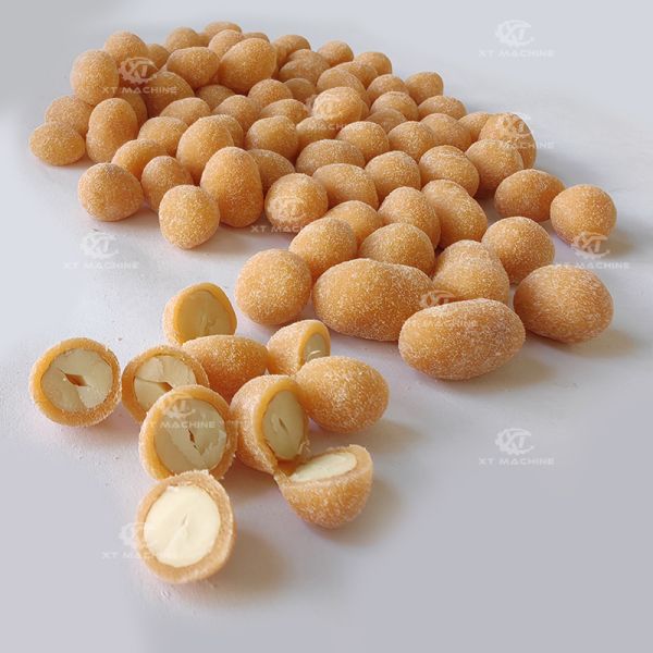 Food Grade Electricity Heating Automatic Peanut Batch Coating Machine