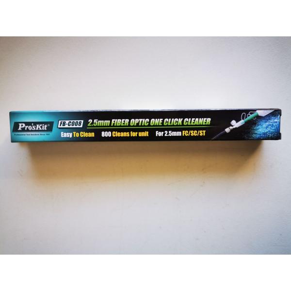 Proskit brand Fiber Optic one click cleaner for 2.5mm SC FC or ST with 800 cleans for one unit
