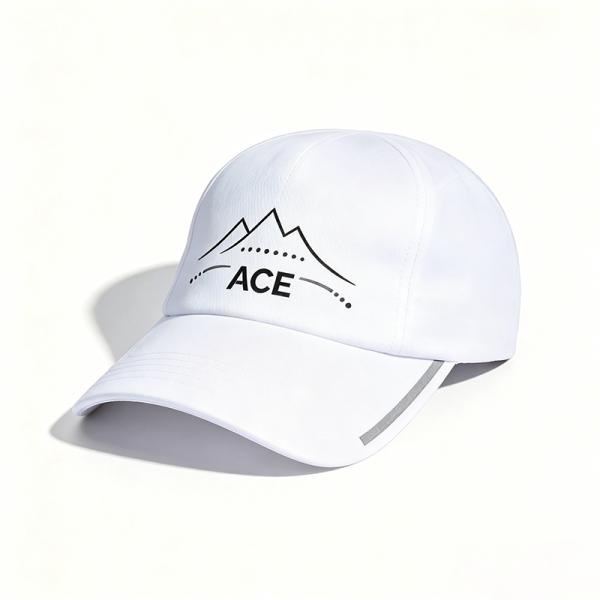 Breathable Sport Polyester Sweatband Metal Strap Cap Unstructured Comfortable Adjustable Casual Hat for Outdoor Activities