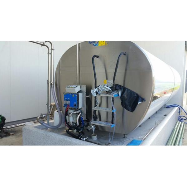 Horizontal Milk Cooling Stainless Steel Storage Tank , Stainless Steel Pressure Tank