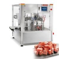 Machine à emballer rotatoire automatique de vide de sac de Premade pour la machine à emballer Pré-faite de scellage remplissante de vide de sac de viande