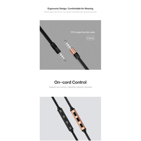 FCC Approved 10mW In Ear Wired Earbuds 1.2M For Cell Phone Laptop