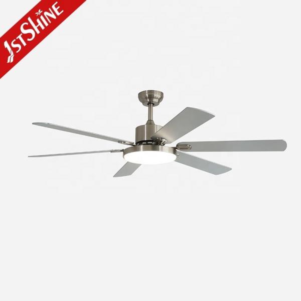 Ventilador de teto LED de vento natural de alto volume com 6 lâminas de MDF e estilo de design moderno 10-