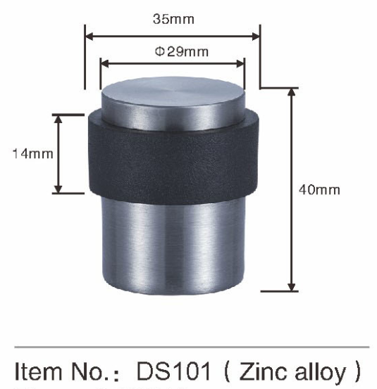 Acier inoxydable solide de porte d'arrêt de surface plane magnétique au plancher de support