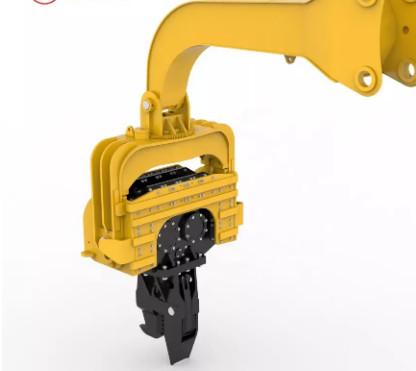 Construction Attachment Excavator Vibro Hammer With 2.5M Vice Arm